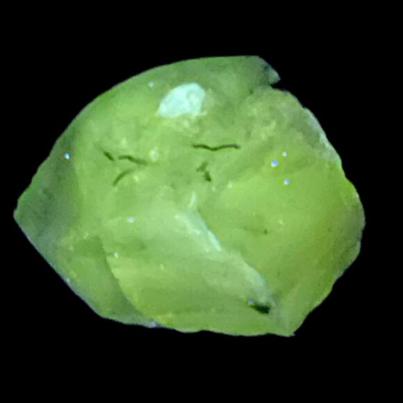 Federal Blue Layered Translucent Art Glass Cullet Glowing Manganese Slag #5GL4 - Picture 1 of 7